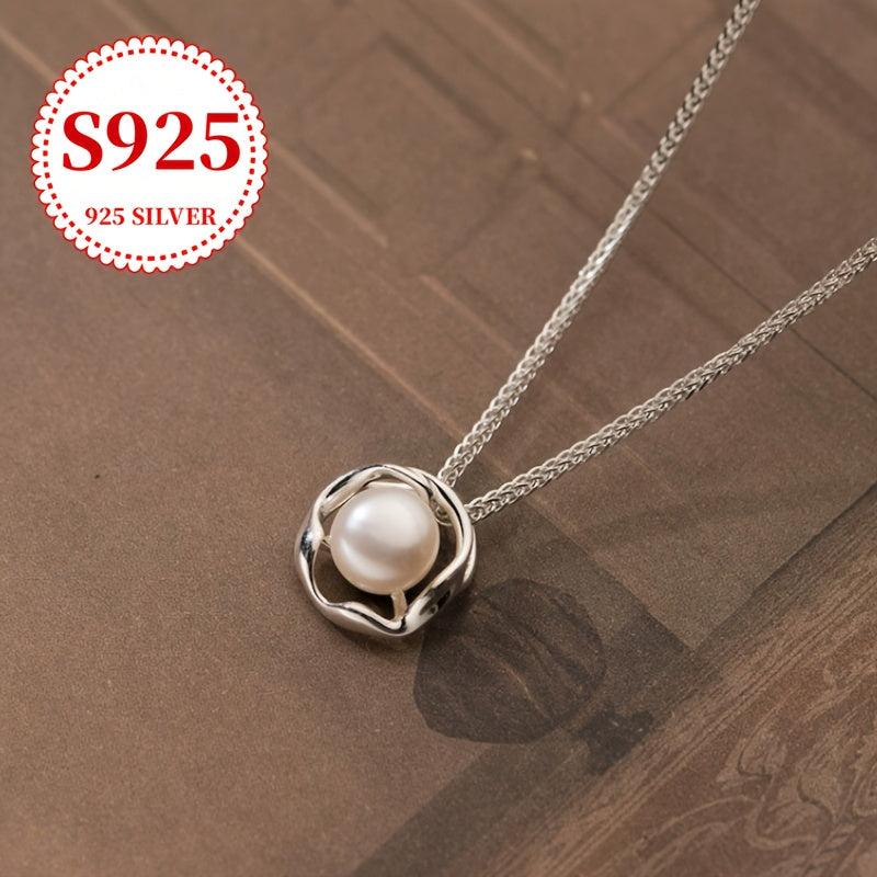 925 Sterling Silver Baroque Freshwater Pearls Necklace