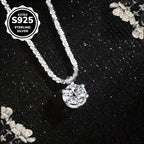 925 Sterling Silver Synthetic Zirconia Necklace Bracelet & Anklet Set