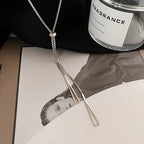 Women's Titanium Steel Geometric Triangle Necklace