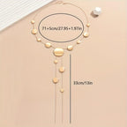 Bohemian Snake Chain Necklace Geometric Bead Casual Wear