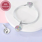 925 Silver Moon Tree Pendant Charms for DIY Jewelry