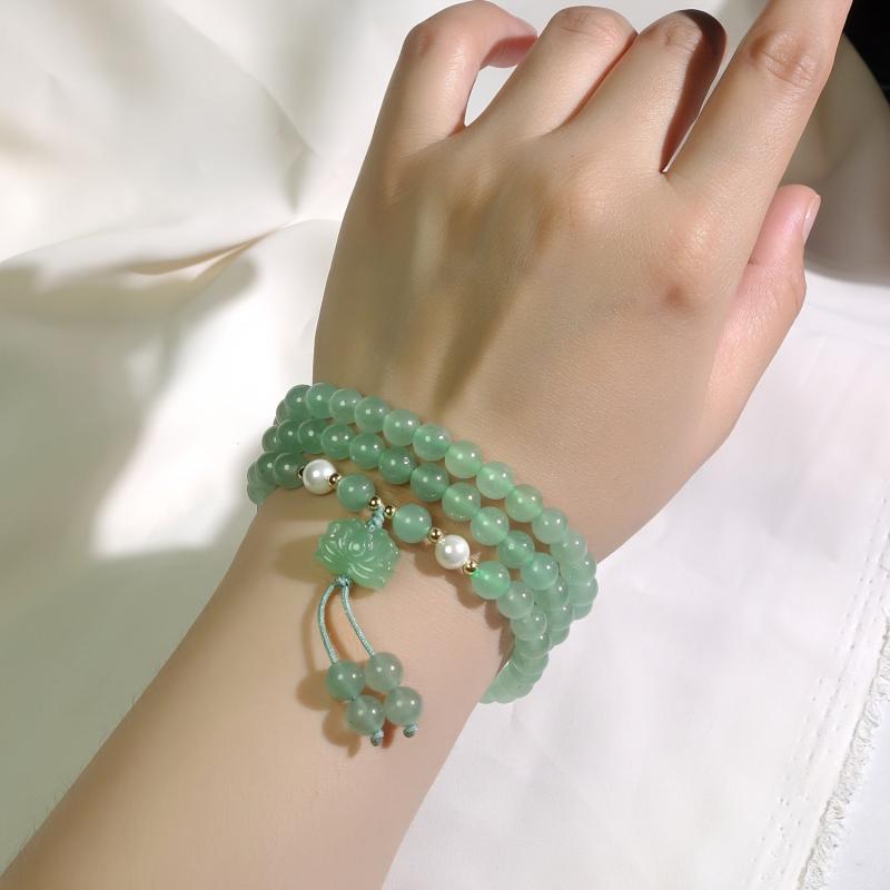 BULVEGEMET Vintage Stone Necklace & Bracelet Set, Ideal for Daily Wear & Gifting