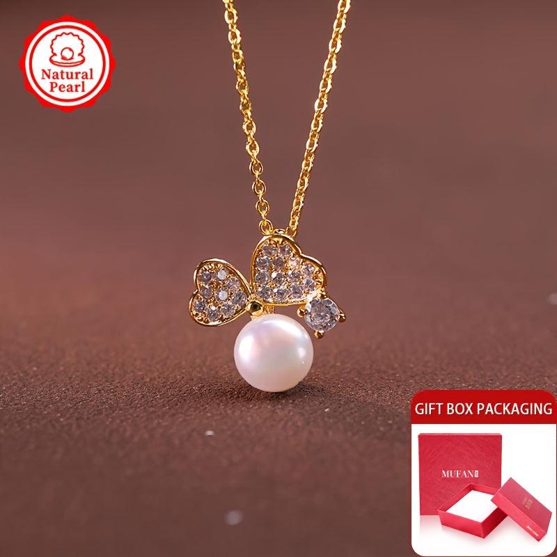 Freshwater Pearl Pendant Necklace with Natural Pearls