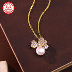 Freshwater Pearl Pendant Necklace with Natural Pearls