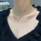 Freshwater Pearl Necklace Single Pendant Clavicle Chain Minimalist