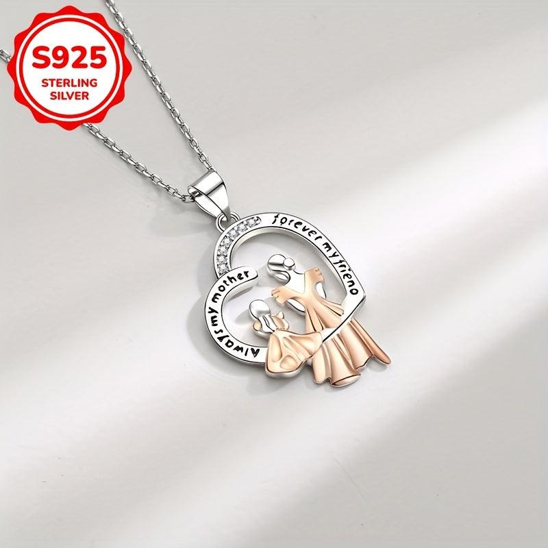 Heart Shaped Mother Daughter Necklace