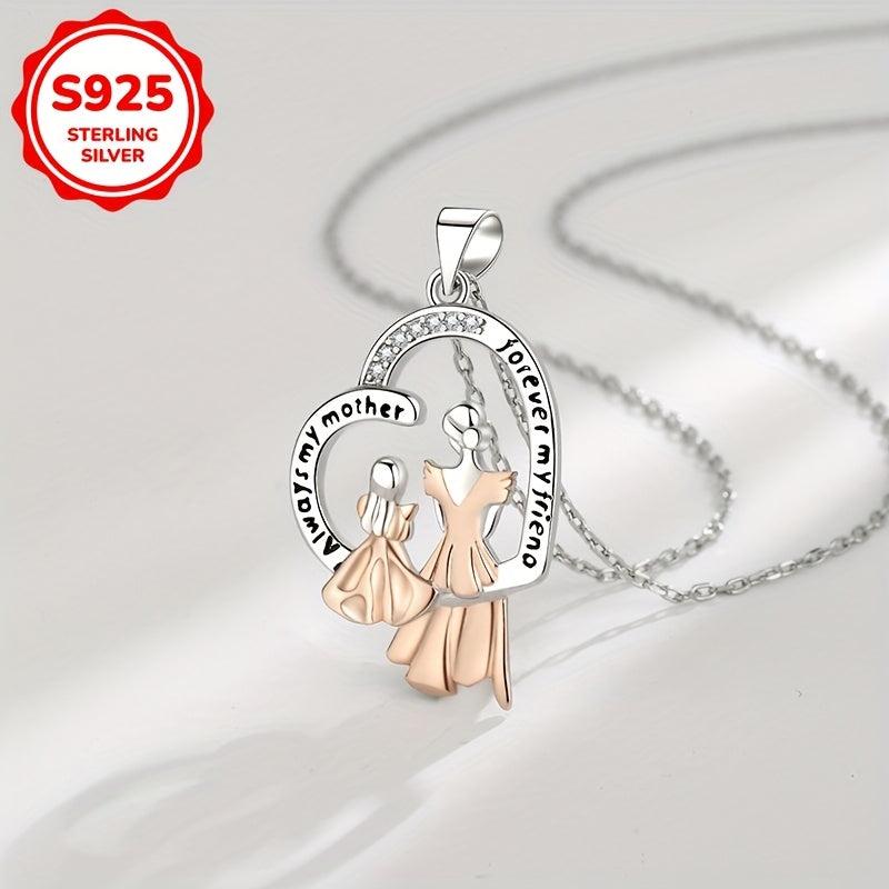 Heart Shaped Mother Daughter Necklace