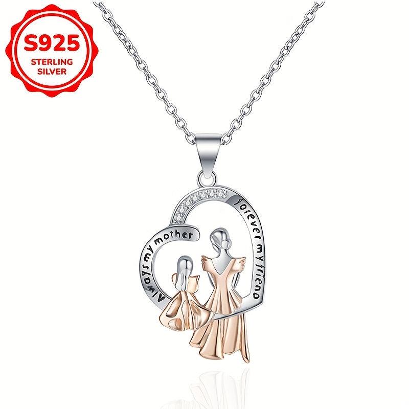 Heart Shaped Mother Daughter Necklace