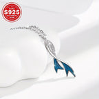 Fish Tail Necklace S925 Silver Hypoallergenic High End Style