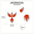 Silver Phoenix Pendant Necklace for Women