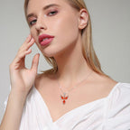 Silver Phoenix Pendant Necklace for Women