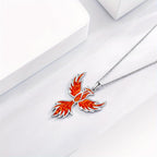 Silver Phoenix Pendant Necklace for Women