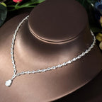 AAA Zirconia Water Drop Shape Women's Blingbling Jewelry Set