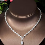 AAA Zirconia Water Drop Shape Women's Blingbling Jewelry Set