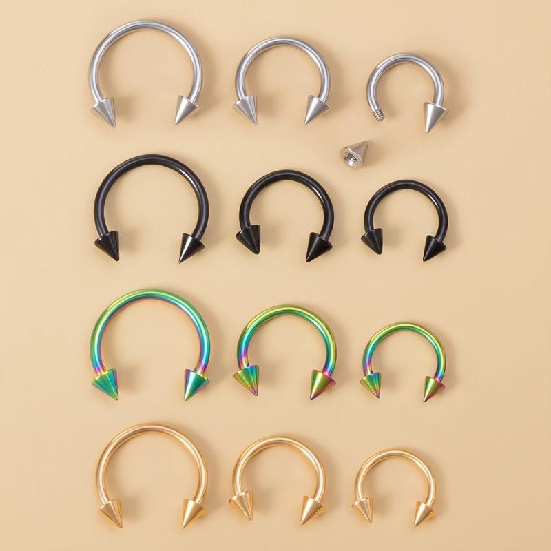 12pcs Y2K Gothic Style Body Jewelry Set