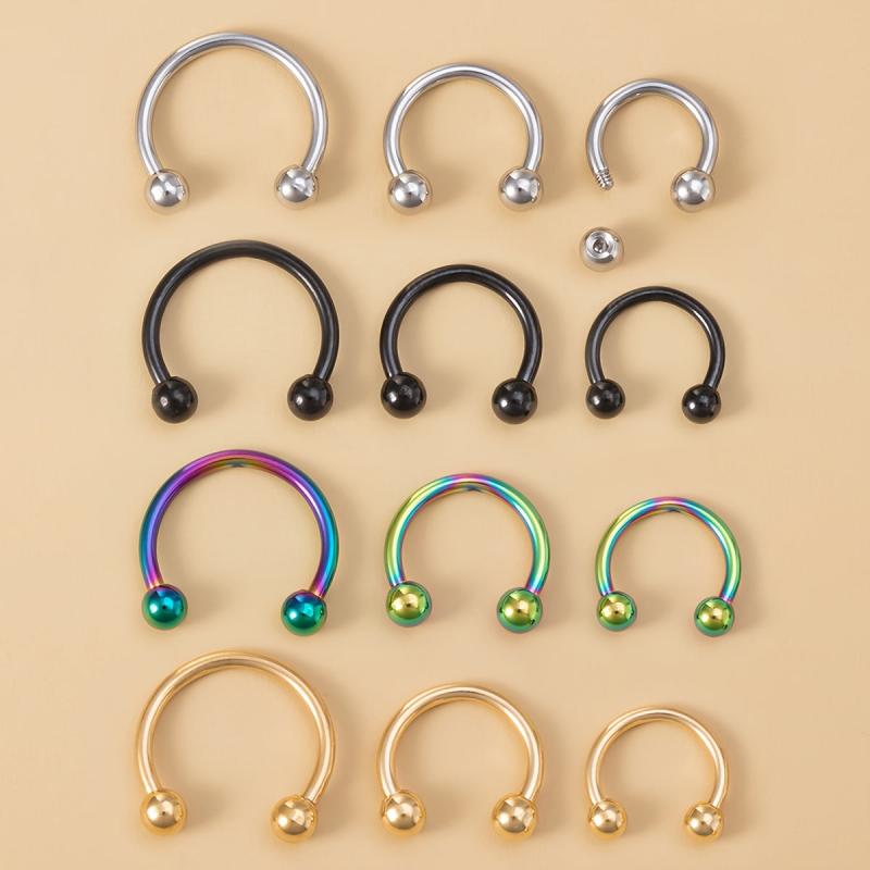 12pcs Y2K Gothic Style Body Jewelry Set