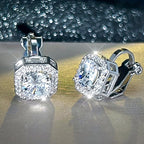 Geometric Ear Clips Women Clip On Earrings Bridal Wedding Jewelry