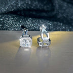 Geometric Ear Clips Women Clip On Earrings Bridal Wedding Jewelry