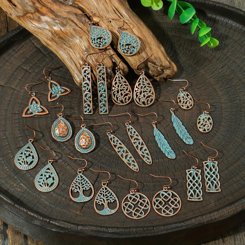 12 Pairs Ethnic Style Women's Earrings Set
