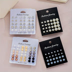 114-Piece Faux Pearl Earring Set for Women