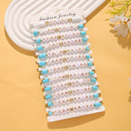 12 Piece Team Bride Letter Bead Bracelet Set for Bridesmaids Wedding Party