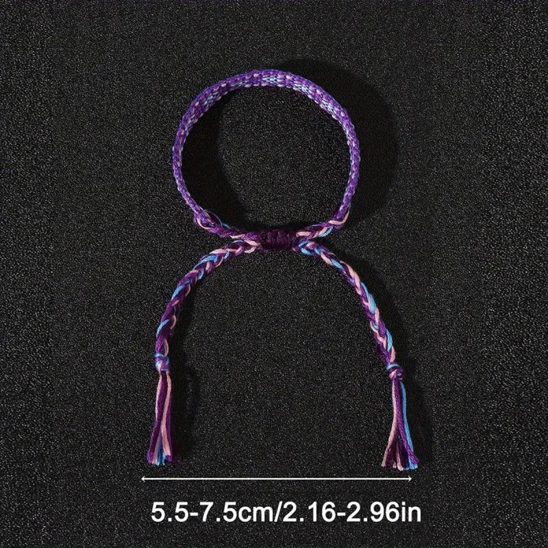 12pcs Bohemian Style Braided Women's Bracelets