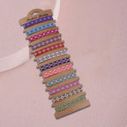 12pcs Bohemian Style Braided Women's Bracelets