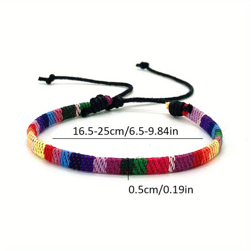 12pcs Bohemian Braided Bracelets Set for Women and Men