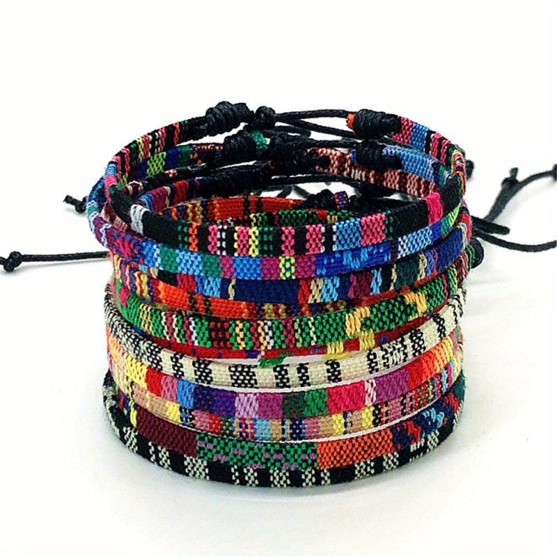 12pcs Bohemian Braided Bracelets Set for Women and Men