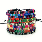12pcs Bohemian Braided Bracelets Set for Women and Men