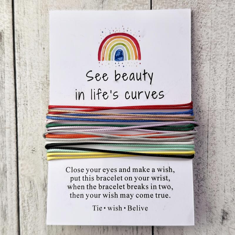 12pcs Colorful Nylon Rope Bracelet Set, Vibrant & Durable, Daily & Party Wear