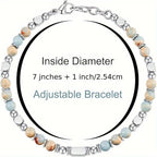 Boho Beaded Bracelet for Women Adjustable