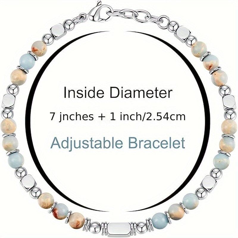 Boho Beaded Bracelet for Women Adjustable