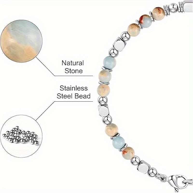 Boho Beaded Bracelet for Women Adjustable