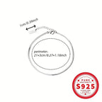 Sterling Silver Snake Chain Anklet for Women Hypoallergenic