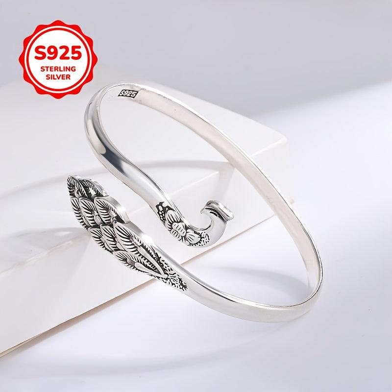 925 Silver Peacock Bracelet - Perfect for Valentine's & Mother's Day