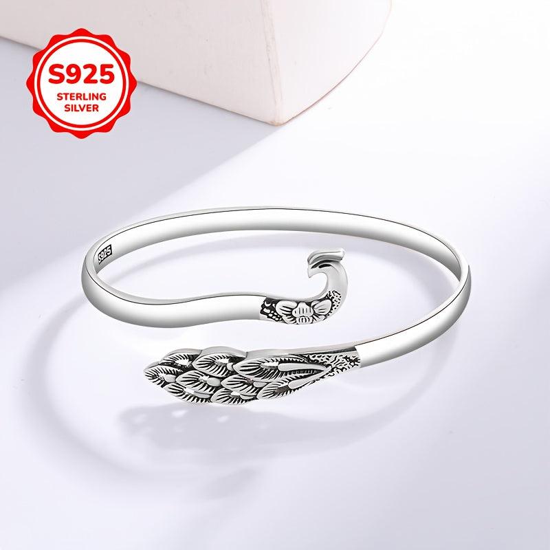 925 Silver Peacock Bracelet - Perfect for Valentine's & Mother's Day