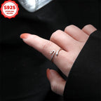 925 Sterling Silver Snake Ring Hypoallergenic & Durable