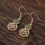 Bohemian Geometric Jewelry Set: Necklace and Earrings