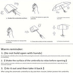 Compact Travel Umbrella Auto Open Close Windproof UV Sunshade