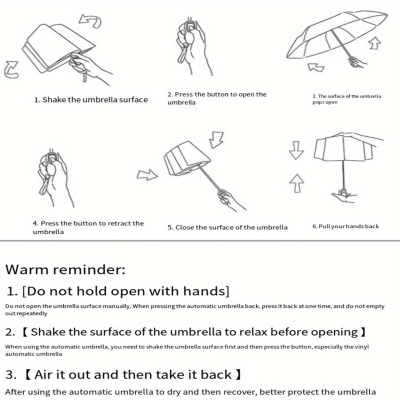 Compact Travel Umbrella Auto Open Close Windproof UV Sunshade