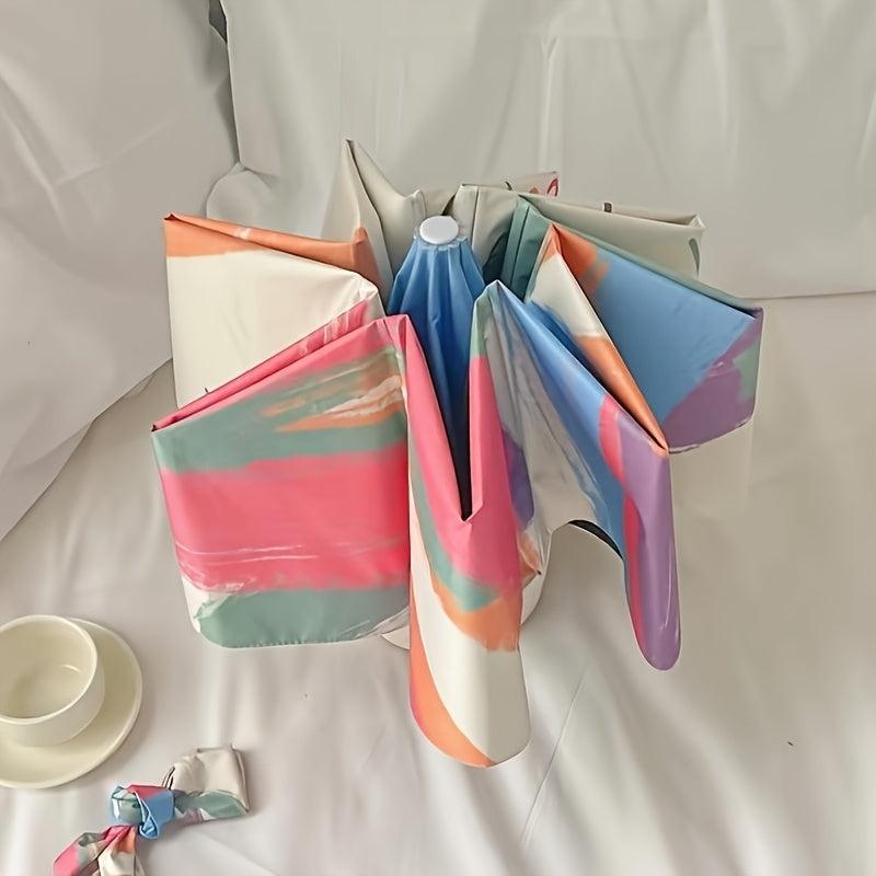 Compact Travel Umbrella Auto Open Close Windproof UV Sunshade