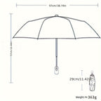 Compact Travel Umbrella Auto Open Close Windproof UV Sunshade