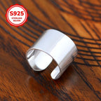 925 Silver Adjustable Geometric Ring for Index Finger - Allergy-Free