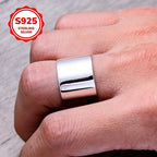 925 Silver Adjustable Geometric Ring for Index Finger - Allergy-Free