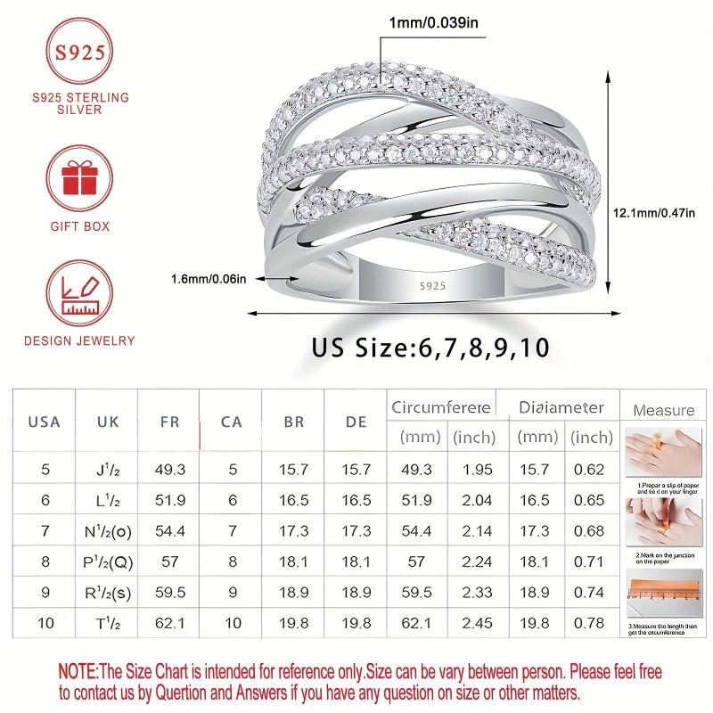 Women's Shining Zirconia Ring with Cross Design
