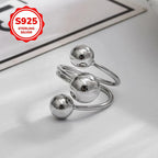 Adjustable 925 Silver Layer Planet Ring