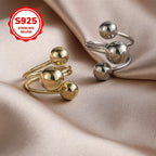 Adjustable 925 Silver Layer Planet Ring