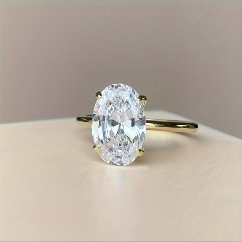 2.5G S925 Silver Ring with 1-3CT Zirconia, Engagement/Vacation