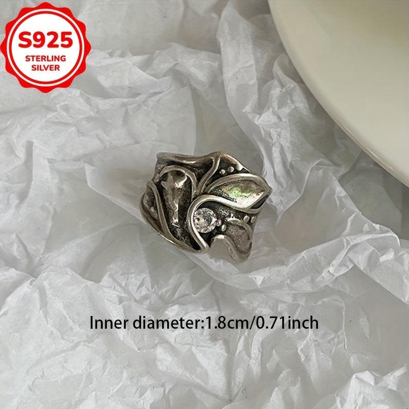 Hypoallergenic Retro Distressed Punk Style Open Ring